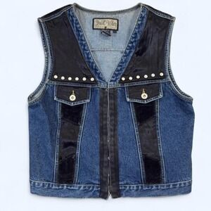 vintage Street‎ Wear by Carole Little denim vest